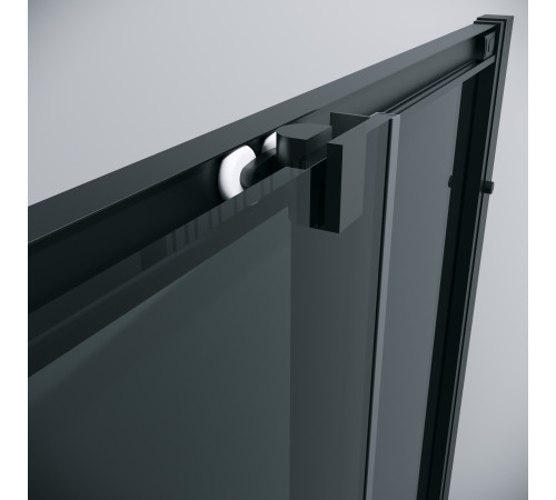 Душевое ограждение Grossman Cosmo 300.K33.02.9090.21.10 (90х90х195) квадрат,раздвижная,черный матовый,стекло тонированное