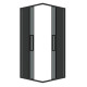 Душевое ограждение Grossman Cosmo 300.K33.02.9090.21.10 (90х90х195) квадрат,раздвижная,черный матовый,стекло тонированное
