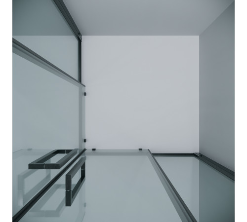 Душевое ограждение Grossman Cosmo 300.K33.02.8080.42.00 (80х80х195) квадрат,раздвижная,графит сатин,стекло прозрачное