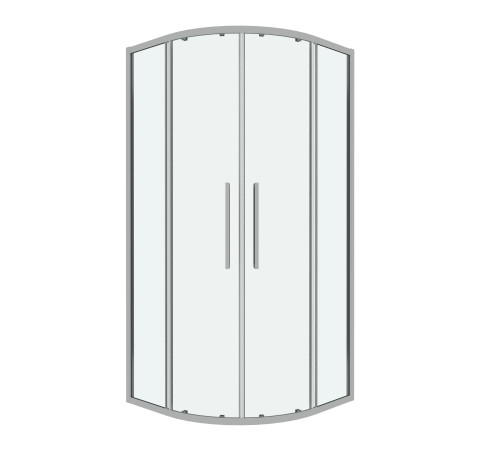 Душевое ограждение Grossman Cosmo 301.K33.02.9090.10.00 (90х90х195) четверть круга,раздвижная,хром,стекло прозрачное