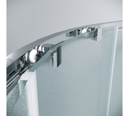 Душевое ограждение Grossman Cosmo 301.K33.02.8080.10.02 (80х80х195) четверть круга,раздвижная,хром,стекло шиншилла