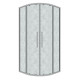 Душевое ограждение Grossman Cosmo 301.K33.02.8080.10.02 (80х80х195) четверть круга,раздвижная,хром,стекло шиншилла