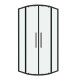 Душевое ограждение Grossman Cosmo 301.K33.02.9090.21.00 (90х90х195) четверть круга,раздвижная,черный матовый,стекло прозрачное