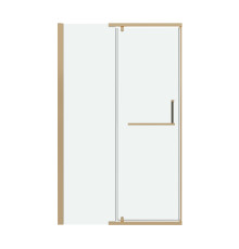 Дверь в нишу Grossman Pragma 100.K33.03.120.32.00 (120х195) золото сатин,стекло прозрачное,распашная