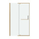 Дверь в нишу Grossman Pragma 100.K33.03.100.32.00 (100х195) золото сатин,стекло прозрачное,распашная