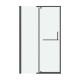 Дверь в нишу Grossman Pragma 100.K33.03.120.42.00 (120х195) графит сатин,стекло прозрачное,распашная
