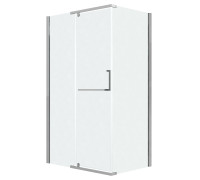 Душевое ограждение Grossman Pragma 100.K33.03.100.10.02-200.K33.03.90.10.02 (100х90х195) распашная(левая),хром,стекло шиншилла