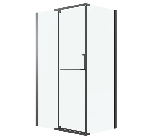 Боковая стенка Grossman Pragma 200.K33.03.100.21.00 (100х195) черный матовый,стекло прозрачное