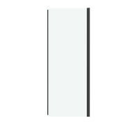 Боковая стенка Grossman Pragma 200.K33.03.100.21.00 (100х195) черный матовый,стекло прозрачное