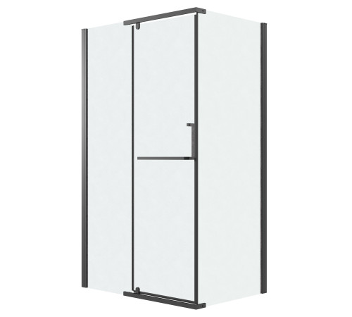 Боковая стенка Grossman Pragma 200.K33.03.100.21.02 (100х195) черный матовый,стекло шиншилла