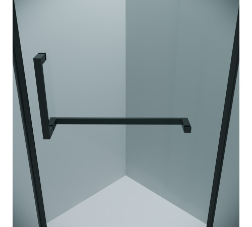 Душевое ограждение Grossman Pragma 302.K33.03.1010.21.00 (100х100х195) трапеция,распашная,черный матовый,стекло прозрачное