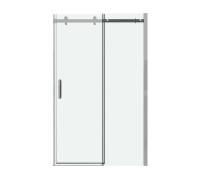 Дверь в нишу Grossman Classic 100.K33.04.110.10.00 (110х195) хром,стекло прозрачное,раздвижная