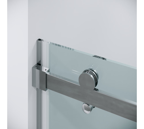 Дверь в нишу Grossman Classic 100.K33.04.110.10.00 (110х195) хром,стекло прозрачное,раздвижная