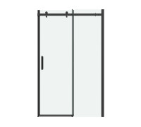Дверь в нишу Grossman Classic 100.K33.04.160.21.00 (160х195) черный матовый,стекло прозрачное,раздвижная