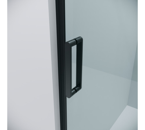 Дверь в нишу Grossman Classic 100.K33.04.120.21.00 (120х195) черный матовый,стекло прозрачное,раздвижная