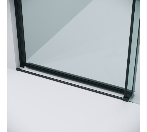 Дверь в нишу Grossman Classic 100.K33.04.120.21.00 (120х195) черный матовый,стекло прозрачное,раздвижная