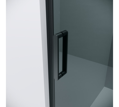 Дверь в нишу Grossman Classic 100.K33.04.110.21.10 (110х195) черный матовый,стекло тонированное,раздвижная