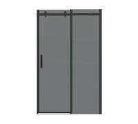 Дверь в нишу Grossman Classic 100.K33.04.160.21.10 (160х195) черный матовый,стекло тонированное,раздвижная