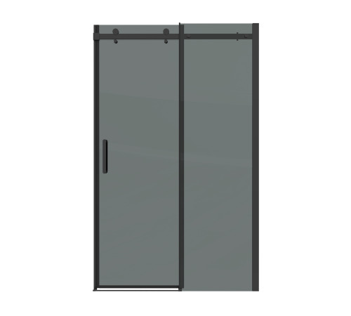 Дверь в нишу Grossman Classic 100.K33.04.110.21.10 (110х195) черный матовый,стекло тонированное,раздвижная