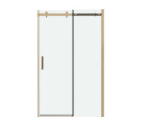Дверь в нишу Grossman Classic 100.K33.04.100.32.00 (100х195) золото сатин,стекло прозрачное,раздвижная