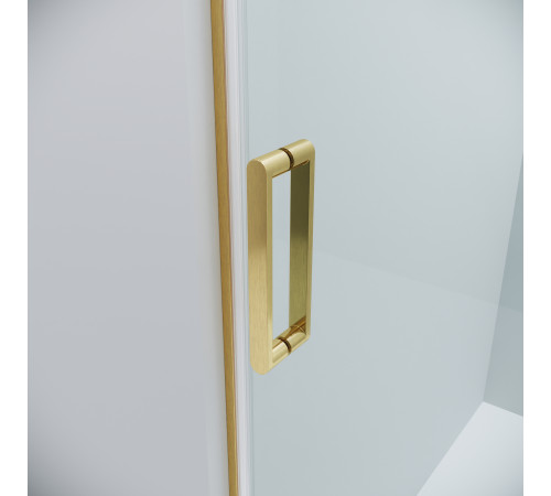 Дверь в нишу Grossman Classic 100.K33.04.110.32.00 (110х195) золото сатин,стекло прозрачное,раздвижная