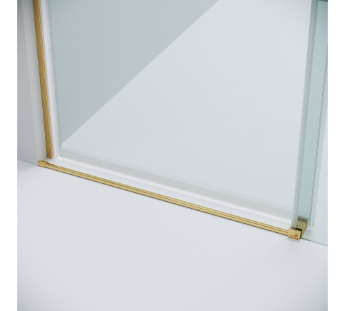 Дверь в нишу Grossman Classic 100.K33.04.110.32.00 (110х195) золото сатин,стекло прозрачное,раздвижная