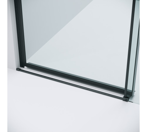 Дверь в нишу Grossman Classic 100.K33.04.110.42.00 (110х195) графит сатин,стекло прозрачное,раздвижная