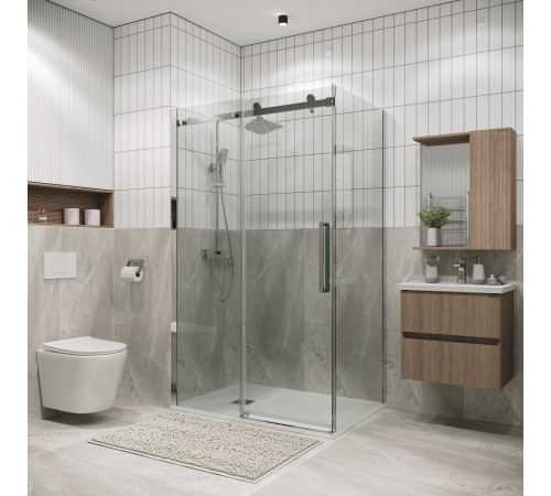 Боковая стенка Grossman Classic 200.K33.04.80.10.00 (80х195) хром,стекло прозрачное