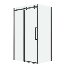 Душевое ограждение Grossman Classic 100.K33.04.100.21.00-200.K33.04.100.21.00 (100х100х195) раздвижная,черный матовый,стекло прозрачное