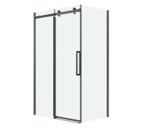 Душевое ограждение Grossman Classic 100.K33.04.110.42.00-200.K33.04.100.42.00 (110х100х195) раздвижная,графит сатин,стекло прозрачное