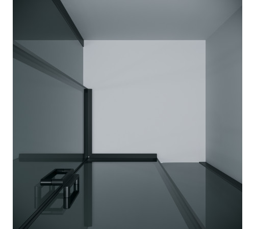 Душевое ограждение Grossman Classic 300.K33.04.8080.21.10 (80х80х195) квадрат,раздвижная,черный матовый,стекло тонированное