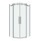 Душевое ограждение Grossman Classic 301.K33.04.9090.10.00 (90х90х195) четверть круга,раздвижная,хром,стекло прозрачное