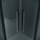 Душевое ограждение Grossman Classic 301.K33.04.9090.21.10 (90х90х195) четверть круга,раздвижная,черный матовый,стекло тонированное