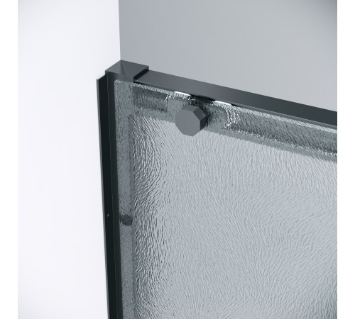 Дверь в нишу Grossman Style 100.K33.05.120.21.02 (120х195) черный матовый,стекло шиншилла,раздвижная