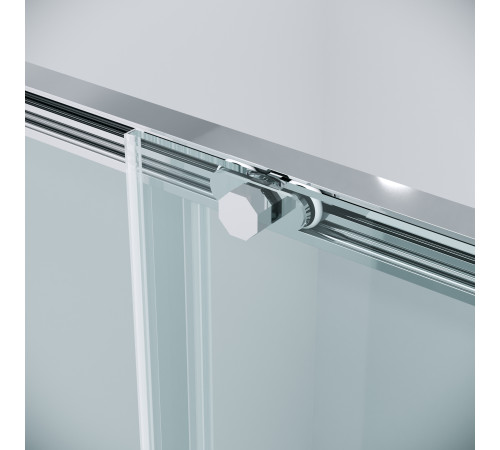 Душевое ограждение Grossman Style 100.K33.05.100.10.00-200.K33.05.100.10.00 (100х100х195) раздвижная,хром,стекло прозрачное