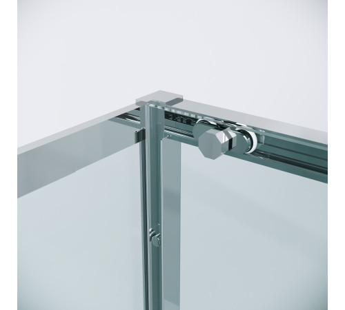 Душевое ограждение Grossman Style 100.K33.05.100.10.00-200.K33.05.100.10.00 (100х100х195) раздвижная,хром,стекло прозрачное