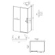 Душевое ограждение Grossman Style 100.K33.05.100.10.00-200.K33.05.80.10.00 (100х80х195) раздвижная,хром,стекло прозрачное