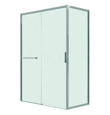 Душевое ограждение Grossman Style 100.K33.05.100.10.02-200.K33.05.100.10.02 (100х100х195) раздвижная(левая),хром,стекло шиншилла
