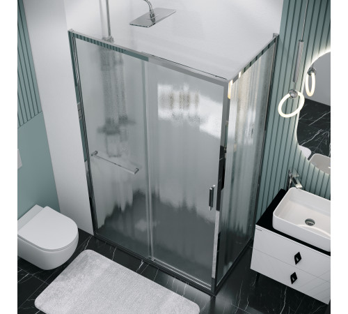 Боковая стенка Grossman Style 200.K33.05.70.10.02 (70х195) хром,стекло шиншилла