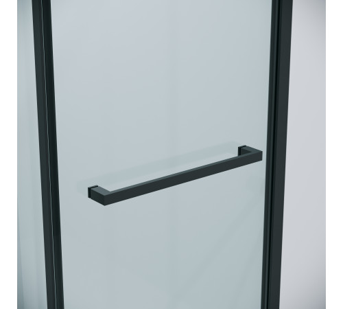 Душевое ограждение Grossman Style 100.K33.05.100.21.00-200.K33.05.80.21.00 (100х80х195) раздвижная,черный матовый,стекло прозрачное