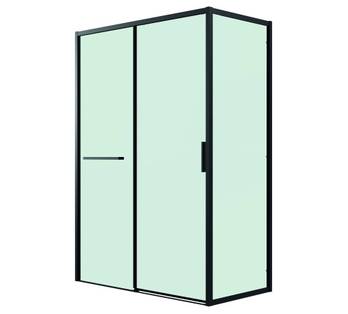 Боковая стенка Grossman Style 200.K33.05.90.21.00 (90х195) черный матовый,стекло прозрачное