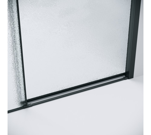 Душевое ограждение Grossman Style 100.K33.05.130.21.02-200.K33.05.70.21.02 (130х70х195) раздвижная(левая),черный матовый,стекло шиншилла