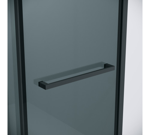 Душевое ограждение Grossman Style 100.K33.05.130.21.10-200.K33.05.70.21.10 (130х70х195) раздвижная,черный матовый,стекло тонированное