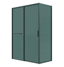 Душевое ограждение Grossman Style 100.K33.05.130.21.10-200.K33.05.100.21.10 (130х100х195) раздвижная,черный матовый,стекло тонированное