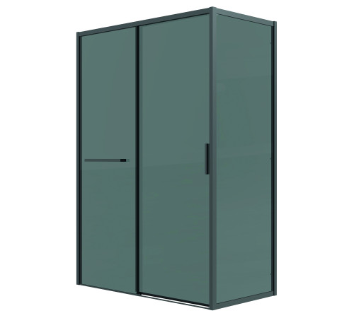 Душевое ограждение Grossman Style 100.K33.05.130.21.10-200.K33.05.70.21.10 (130х70х195) раздвижная,черный матовый,стекло тонированное