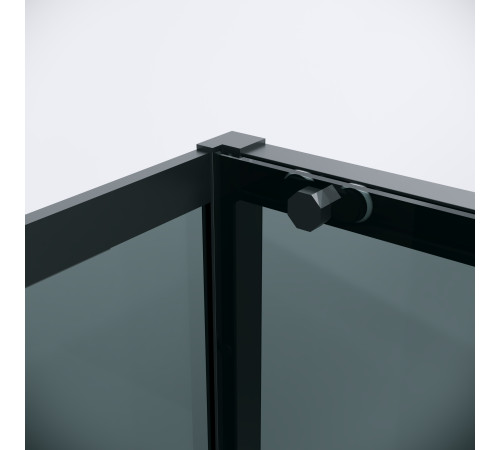 Душевое ограждение Grossman Style 100.K33.05.130.21.10-200.K33.05.70.21.10 (130х70х195) раздвижная,черный матовый,стекло тонированное