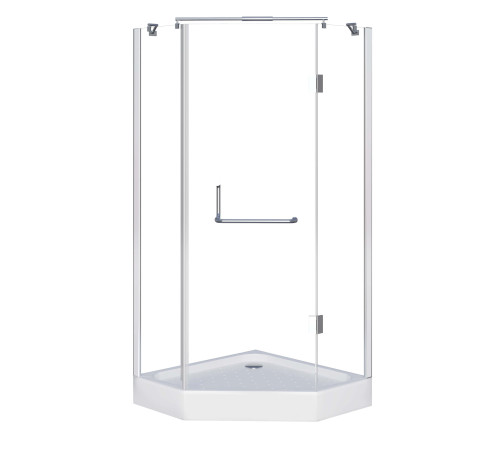 Душевое ограждение Grossman Classic GR-8090 (90х90х185) трапеция,распашная