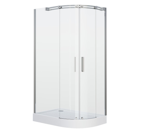 Душевое ограждение Grossman Galaxy GR-4110L (110х80х190) прямоугольник-асимметрия,раздвижная