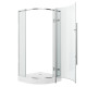 Душевое ограждение Grossman Style GR-5090 (90х90х190) четверть круга,хром,стекло прозрачное,распашная