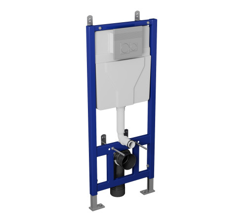 Комплект 2 в 1: Grossman инсталляция Cosmo 900.T1.01.00+клавиша смыва 800.T1.02.110.110 хром матовая